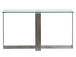 Mor Furniture Holden Rectangle Sofa Table Top In Aged Pewter
