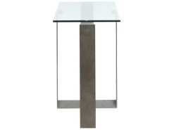 Mor Furniture Holden Rectangle Sofa Table Top In Aged Pewter