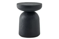 Mor Furniture Hurlee Outdoor Round Accent Table In Gray