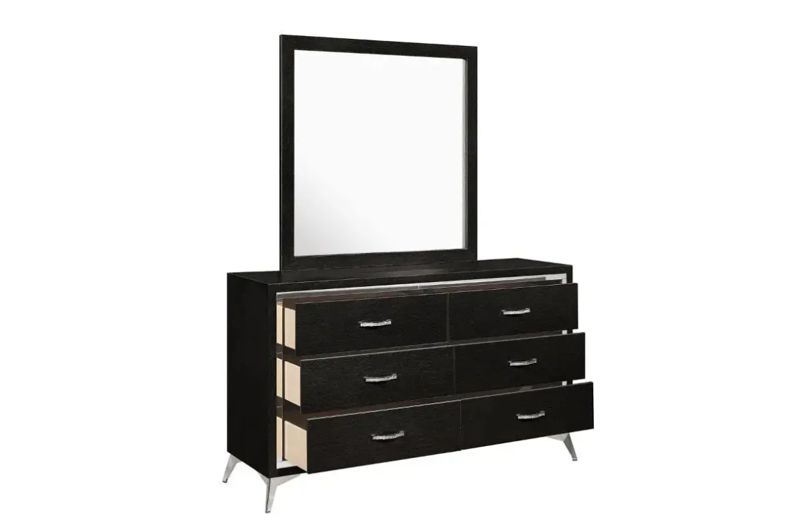 Mor Furniture Huxley Mirror In Gray