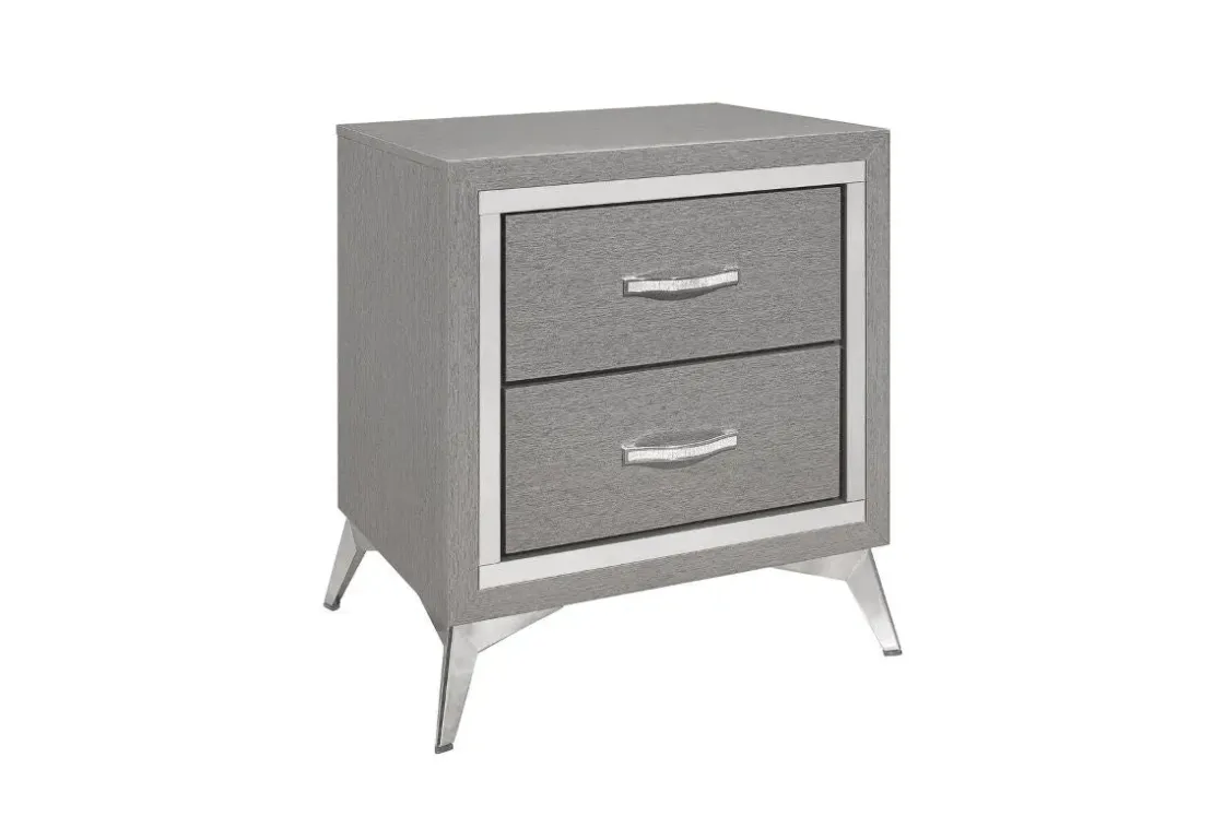 Mor Furniture Huxley Nightstand In Gray