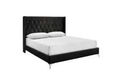 Mor Furniture Huxley Panel Bed, Dresser, Mirror & Nightstand In Gray, Full