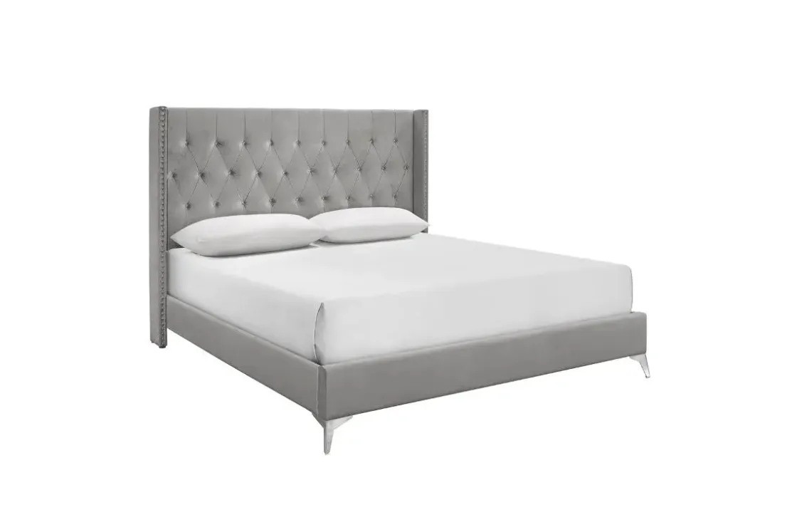 Mor Furniture Huxley Panel Bed In Gray, Full