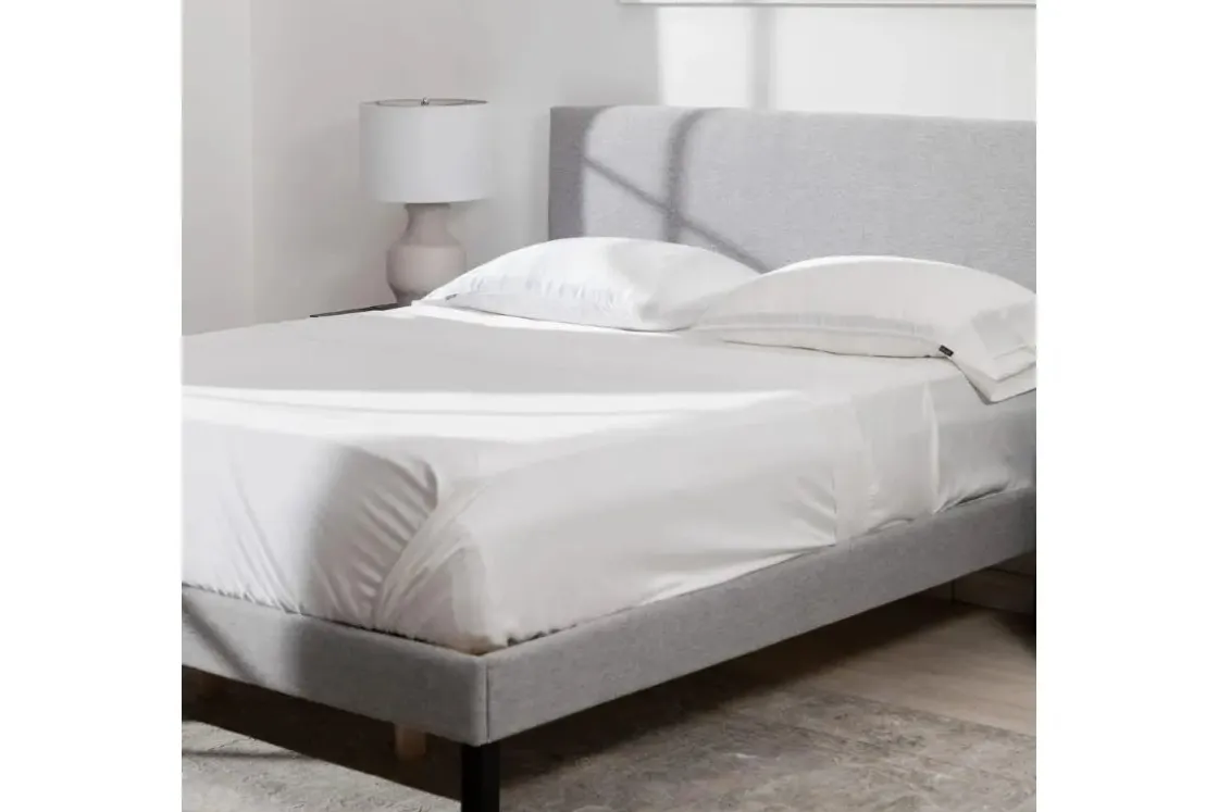 Mor Furniture Iced Bamboo Cooling Sheets & Pillowcase Set In Charcoal, Twin