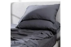 Mor Furniture Iced Bamboo Cooling Sheets & Pillowcase Set In Charcoal, Twin