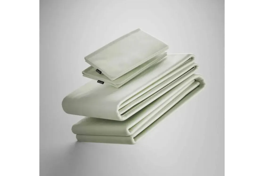 Mor Furniture Iced Bamboo Cooling Sheets & Pillowcase Set In Charcoal, Twin
