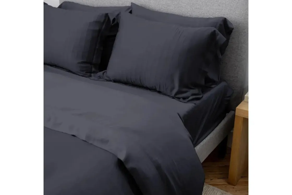 Mor Furniture Iced Duvet Set In Light Gray, Twin