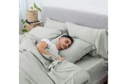 Mor Furniture Iced Duvet Set In Light Gray, Twin