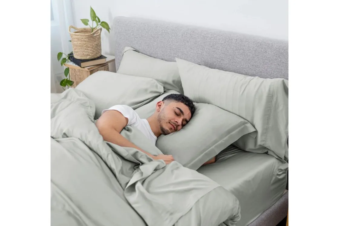 Mor Furniture Iced Duvet Set In Light Gray, Twin