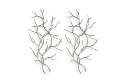 Mor Furniture Iron Leaf Wall Art, Set Of 2