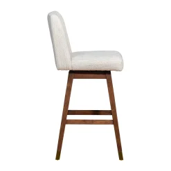 Mor Furniture Isabella Swivel Barstool In Beige