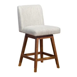 Mor Furniture Isabella Swivel Counter Height Stool In Beige