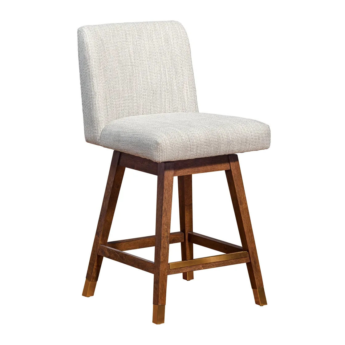 Mor Furniture Isabella Swivel Counter Height Stool In Beige