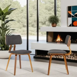 Mor Furniture Jaguar Side Chair In Charcoal