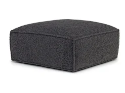 Mor Furniture Jakob Accent Ottoman In Sherpa Gray