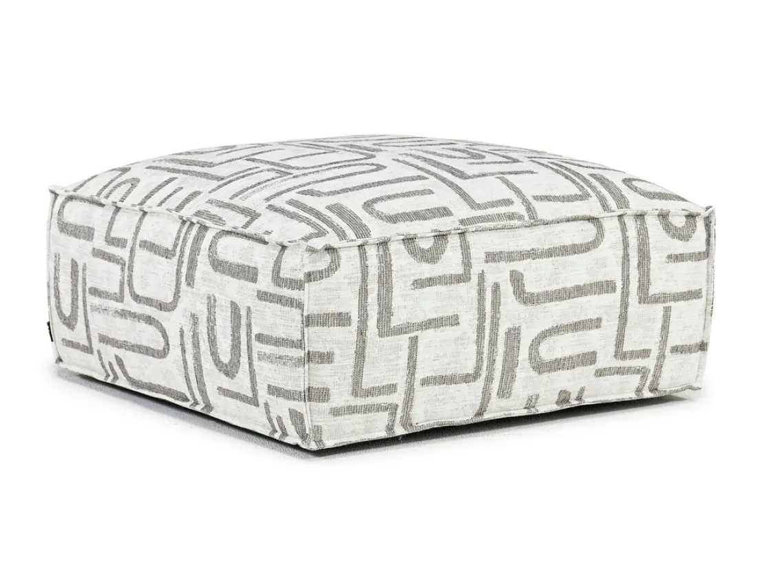 Mor Furniture Jakob Accent Ottoman In Sherpa Gray