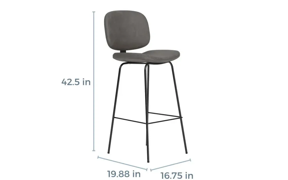 Mor Furniture James Barstool In Slate
