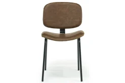 Mor Furniture James Side Chair In Mocha Leather