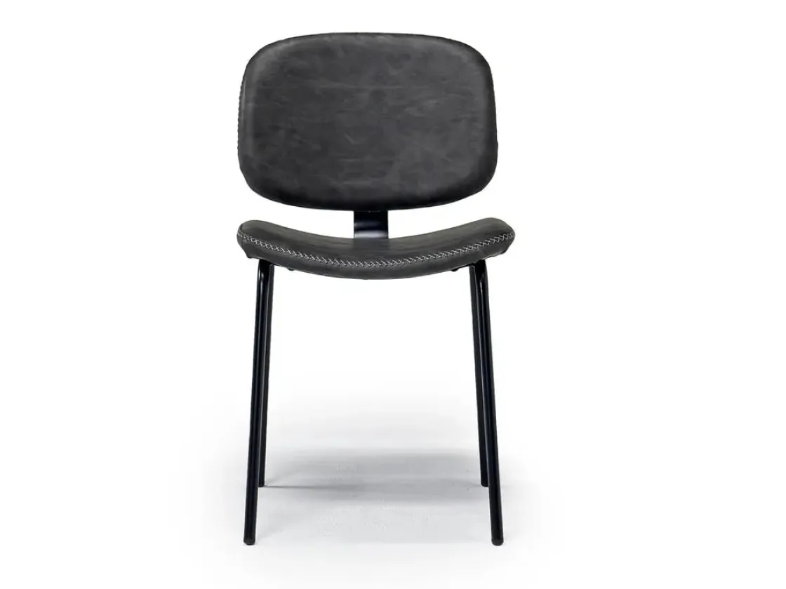Mor Furniture James Side Chair In Mocha Leather