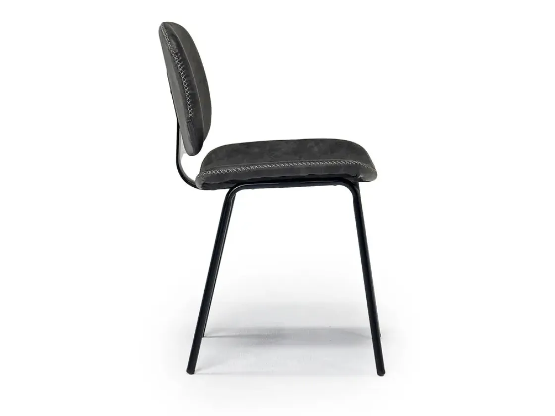 Mor Furniture James Side Chair In Mocha Leather
