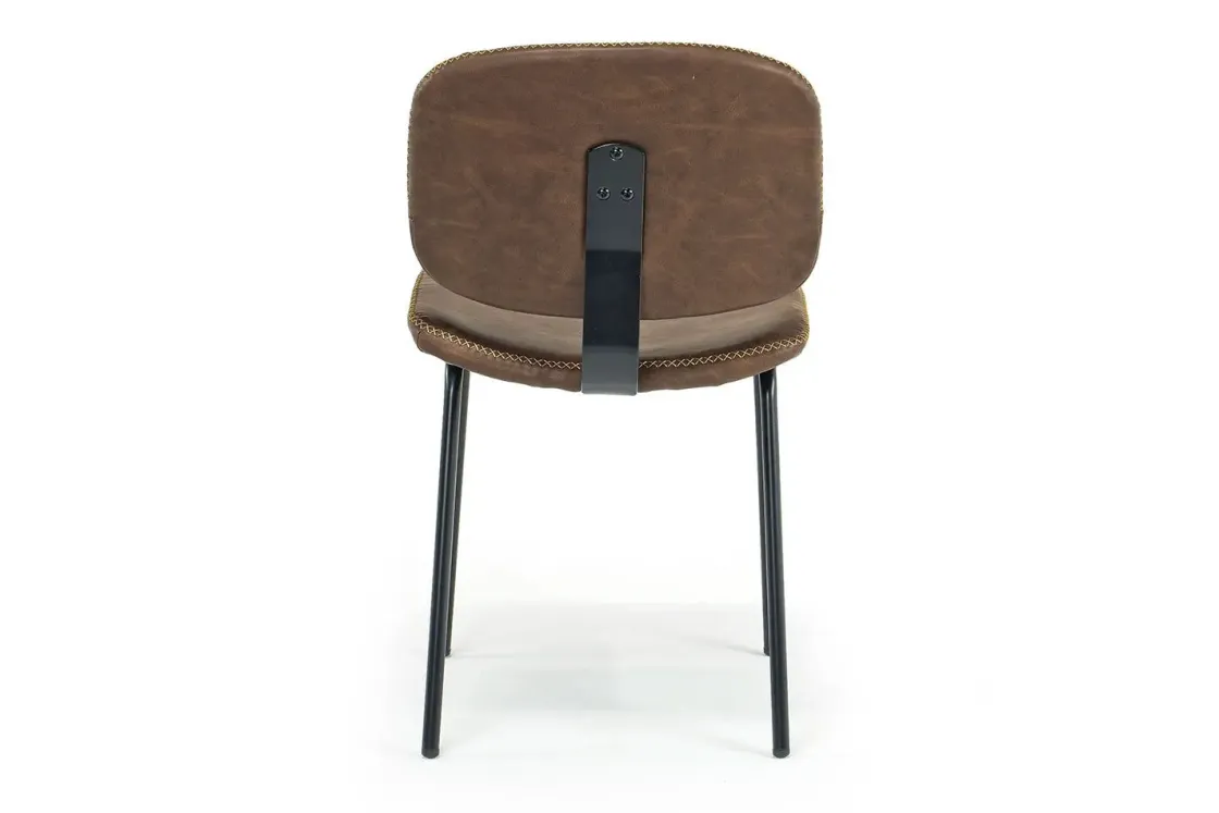 Mor Furniture James Side Chair In Mocha Leather