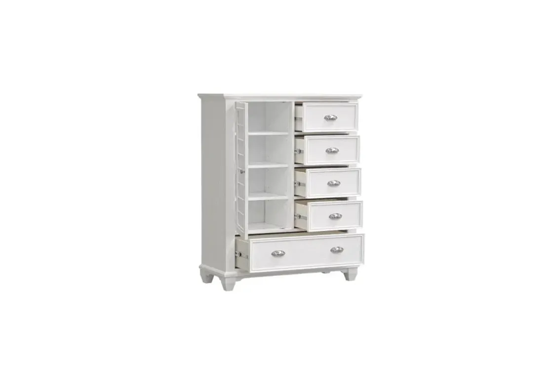 Mor Furniture Jamestown Door Chest In White