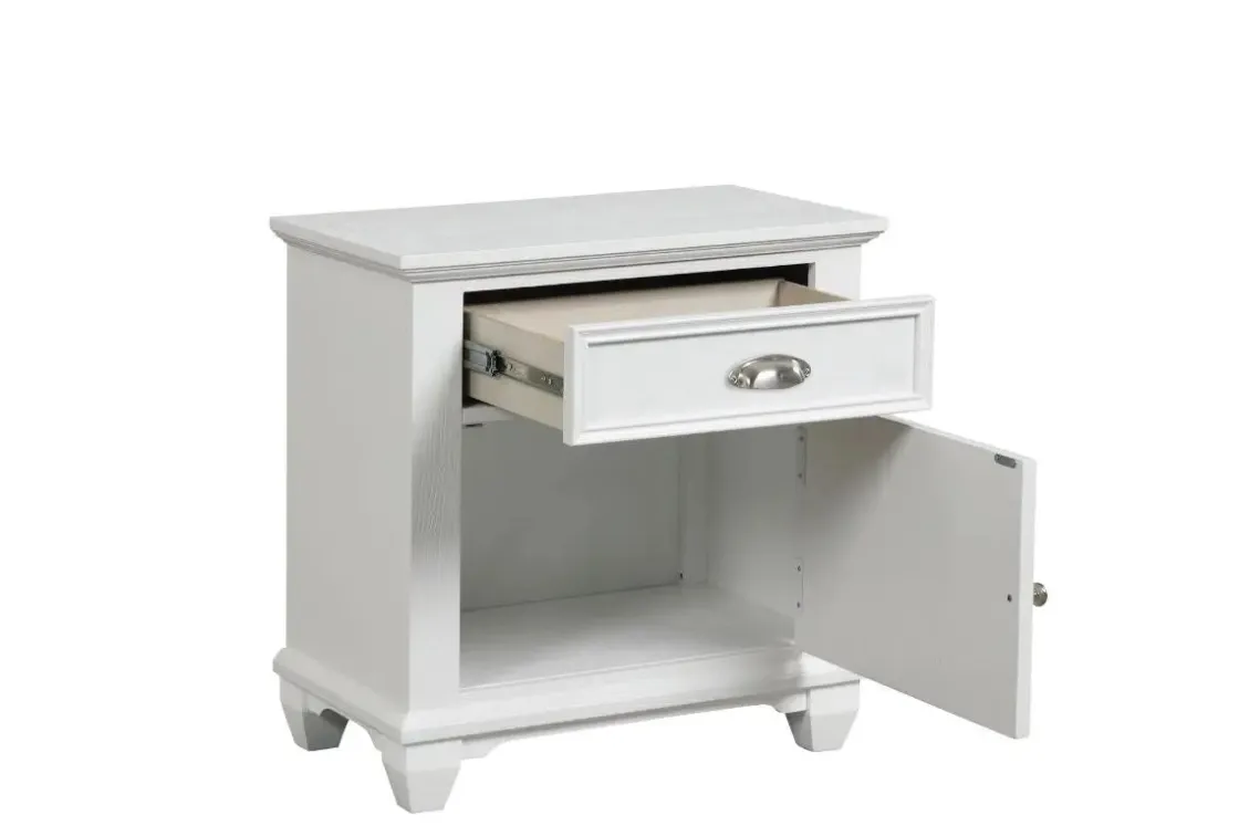 Mor Furniture Jamestown Nightstand In White