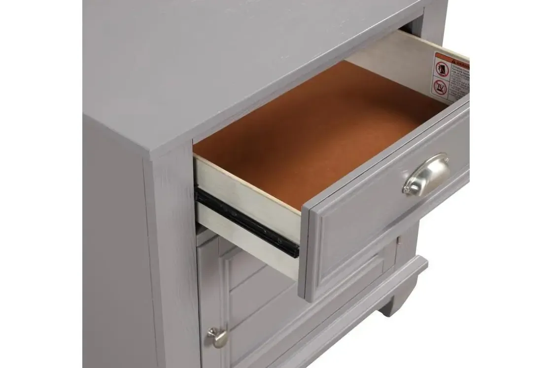 Mor Furniture Jamestown Nightstand In White