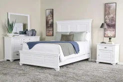 Mor Furniture Jamestown Panel Bed, Dresser, Mirror & Nightstand In , Queen