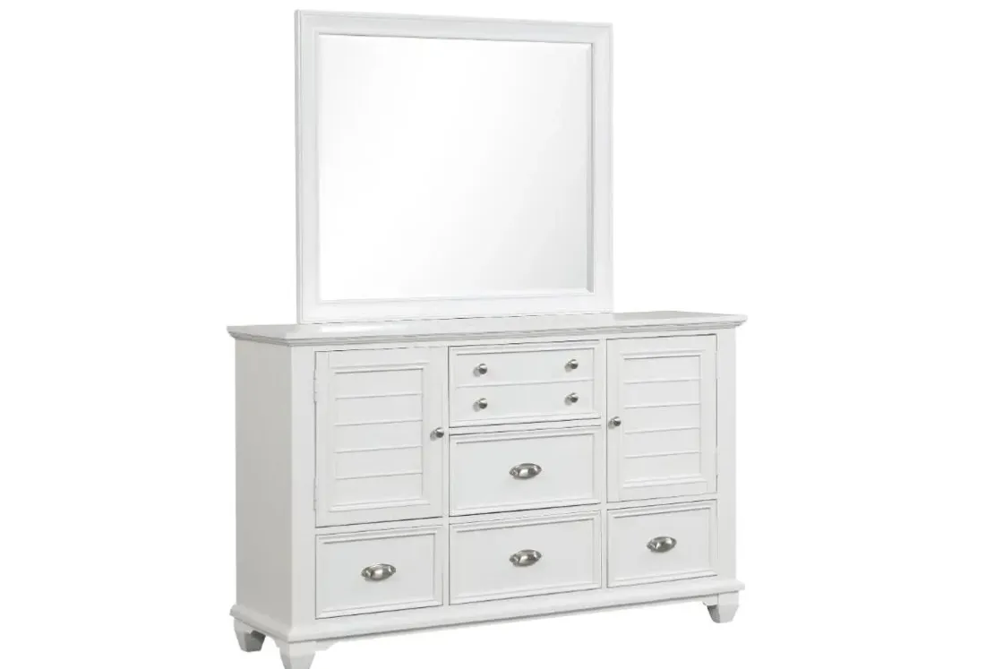 Mor Furniture Jamestown Panel Bed, Dresser, Mirror & Nightstand In , Queen