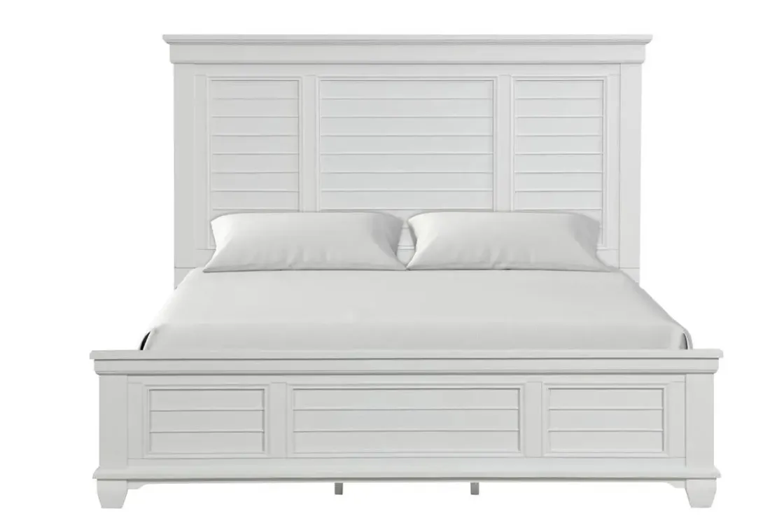 Mor Furniture Jamestown Panel Bed In Gray, Queen