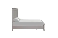 Mor Furniture Jamestown Panel Bed In Gray, Queen