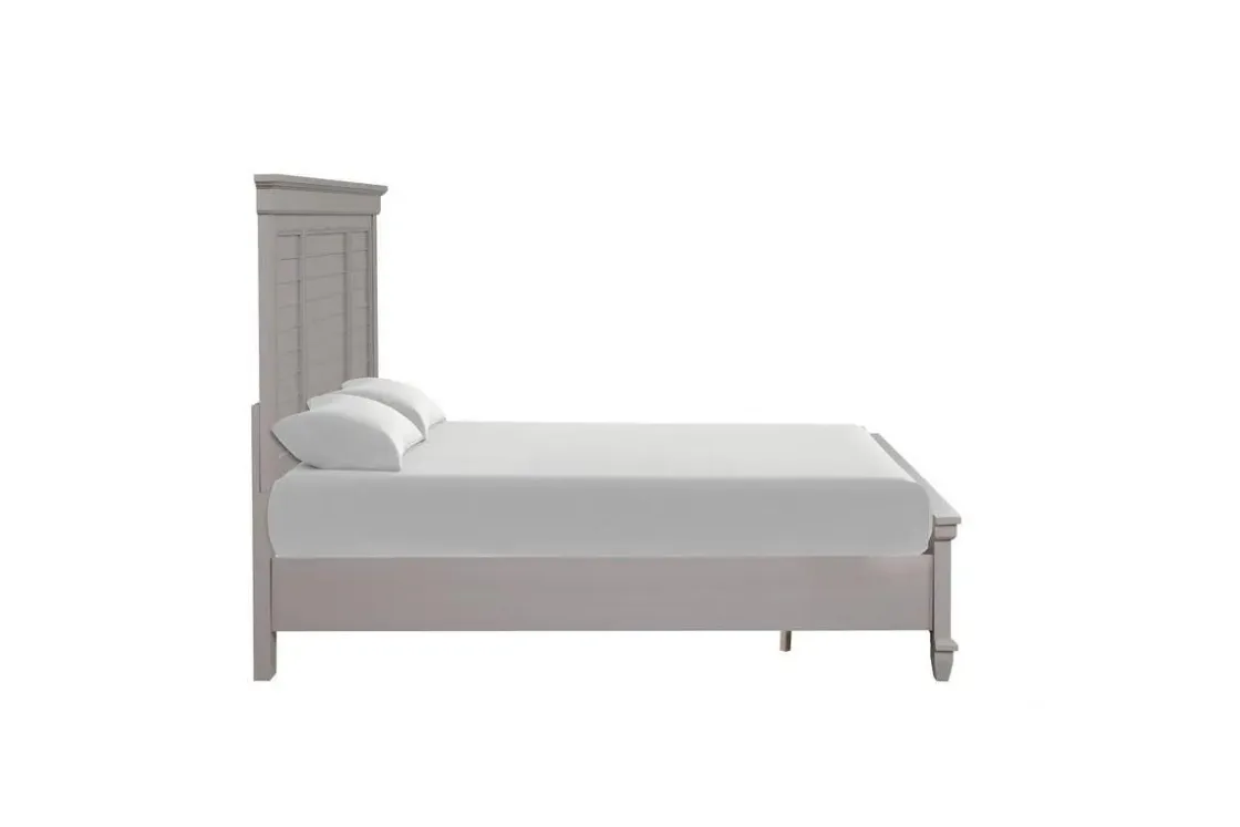 Mor Furniture Jamestown Panel Bed In Gray, Queen