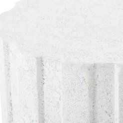 Mor Furniture Jane Outdoor Round Accent Table In White