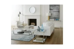 Mor Furniture Jasper Console Table In Glass/Stainless Steel