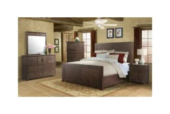 Mor Furniture Jax Storage Bed In Cherry, Queen