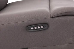Mor Furniture Jaxon 2 Power Console Loveseat In Mushroom