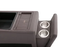 Mor Furniture Jaxon 2 Power Console Loveseat In Mushroom