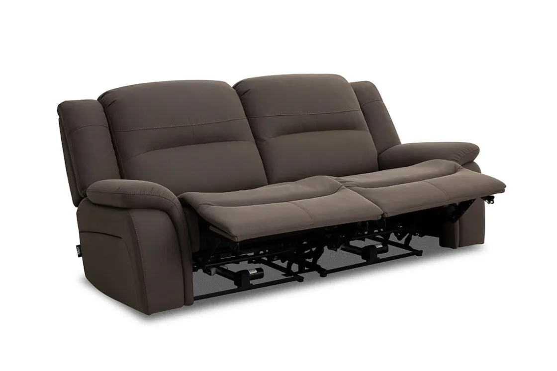 Mor Furniture Jaxon 2 Power Loveseat In Mushroom
