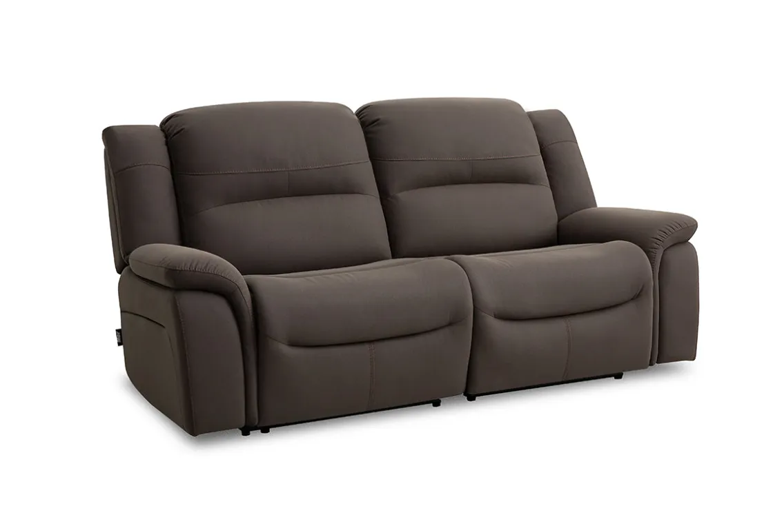 Mor Furniture Jaxon 2 Power Sofa & Loveseat In Mushroom