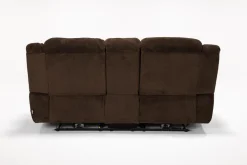 Mor Furniture Jayne Power Console Loveseat In Brown