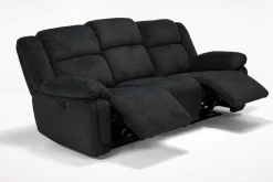 Mor Furniture Jayne Power Sofa W/ Drop Down Table In Brown