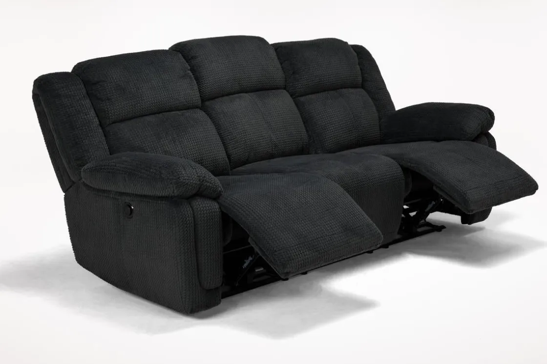 Mor Furniture Jayne Power Sofa W/ Drop Down Table In Brown