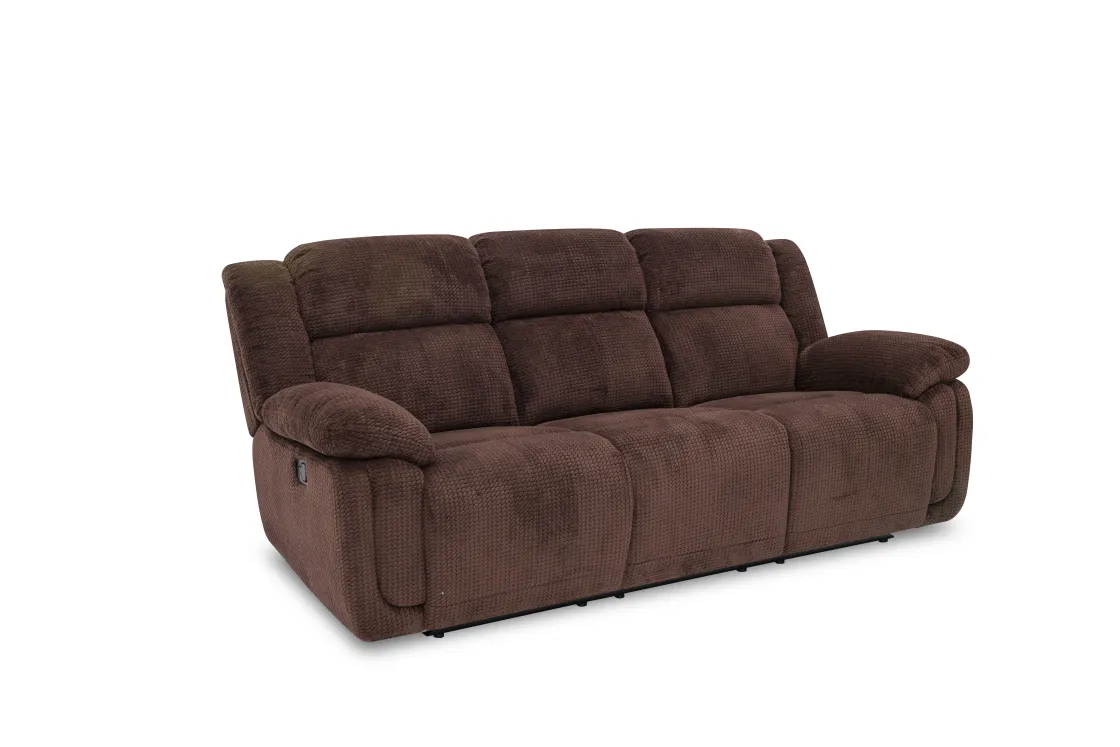Mor Furniture Jayne Reclining Sofa W/ Drop Down Table In Charcoal