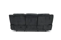 Mor Furniture Jayne Reclining Sofa W/ Drop Down Table In Charcoal