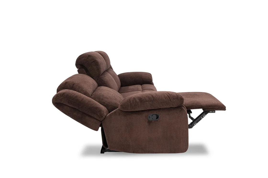Mor Furniture Jayne Reclining Sofa W/ Drop Down Table In Charcoal