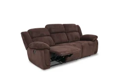 Mor Furniture Jayne Reclining Sofa W/ Drop Down Table In Charcoal