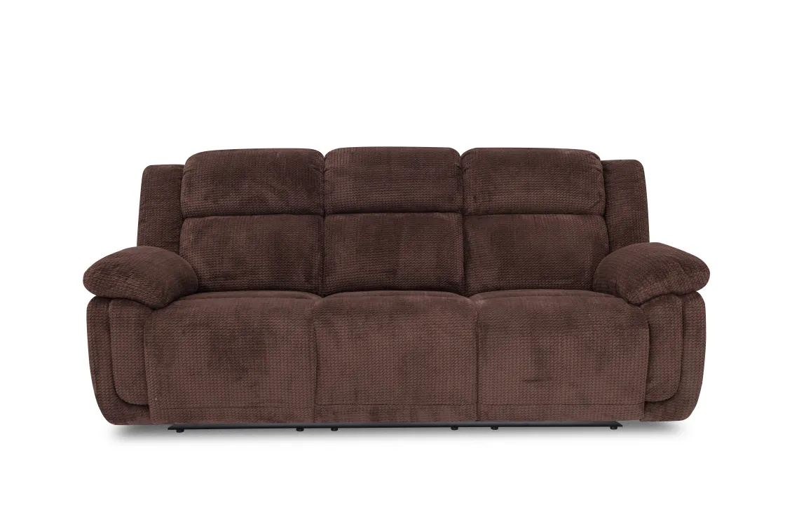 Mor Furniture Jayne Reclining Sofa W/ Drop Down Table In Charcoal