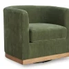 Mor Furniture Jersonlow Swivel Chair In Forest Green