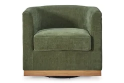Mor Furniture Jersonlow Swivel Chair In Forest Green
